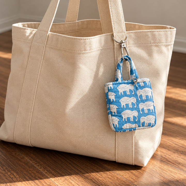 Mini Tote Bag Charm | Namkeen Queens x Ekatra