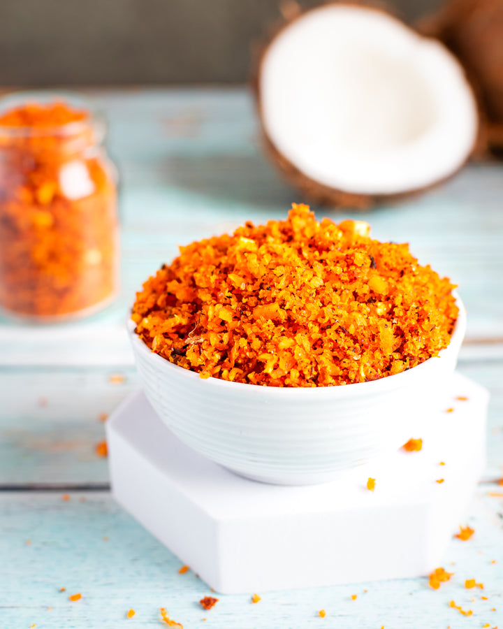 Dry Coconut Chutney (कोल्हापुरी नारियल की सूखी चटनी)